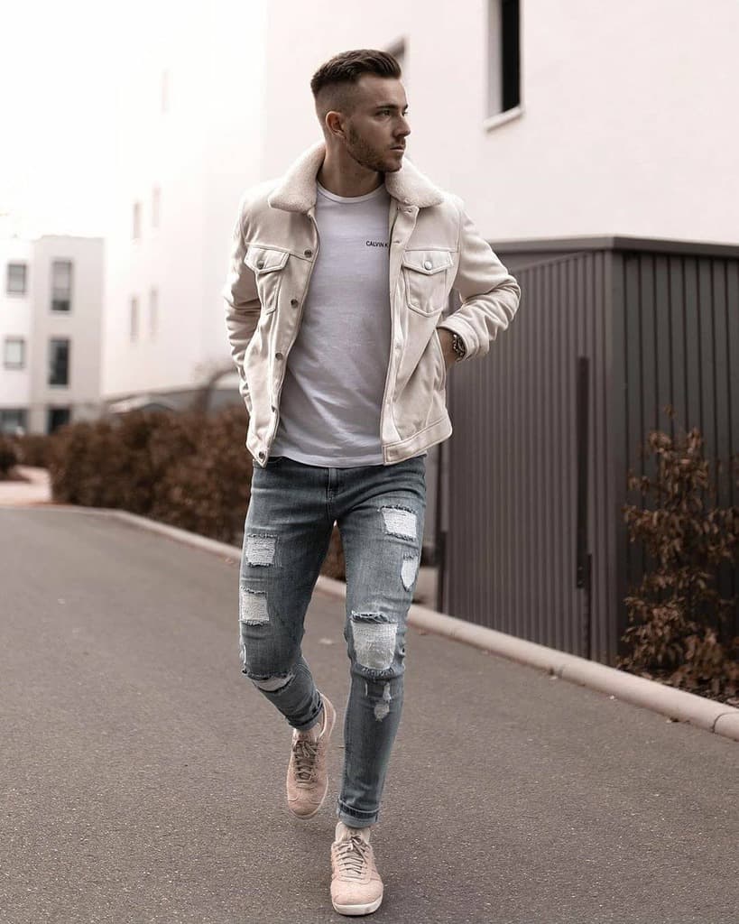 Denim White Jacket
